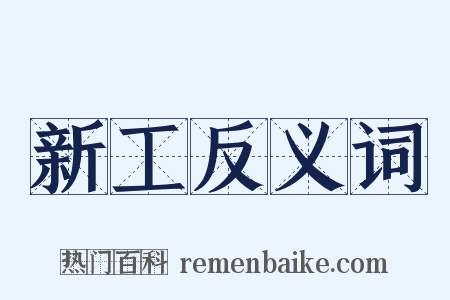 新工反义词是什么意思的图片